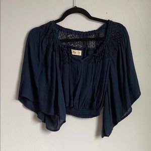 Navy Hollister Blouse